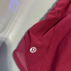 lululemon athletica Red Athletic Shorts